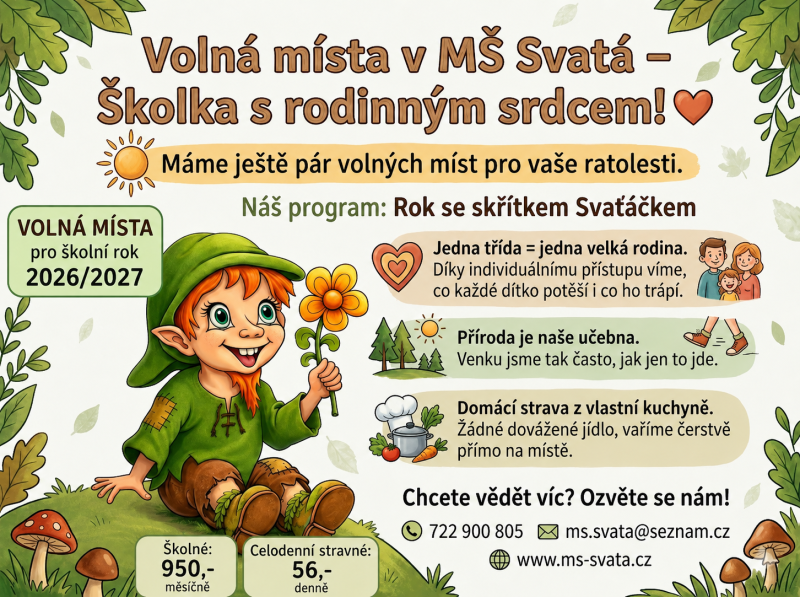 Volná místa v MŠ
